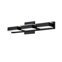 Dainolite Viola 3 Light LED Wall Vanity Light Matte Black Finish Lamp