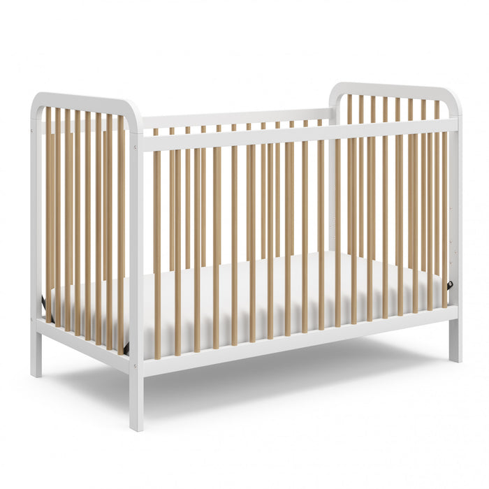 Storkcraft Pasadena 3-in-1 Convertible Crib - White/Driftwood