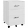 Vinsetto Filing Cabinet For Letter Or A4 Files W/ 2 Drawers Casters
