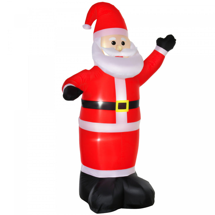 Homcom 8ft Santa Claus Inflatable Christmas Decoration