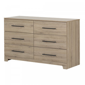 Primo 6-drawer Dresser - Rustic Oak