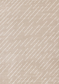 Covington Beige Cream Diagonal Rain Streaks Design Rug, 5'3