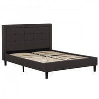Linden Upholstered Platform Bed with Tufted Headboard - King 