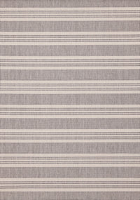 Jackson Cream Taupe Banded Stripes Rug, 5'3