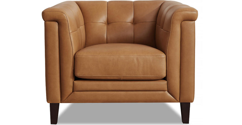 Hydeline Bodie Leather Chair - Brown