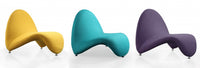MoMa Modern 1-Piece Accent Chair in Purple, Teal and Yellow 
