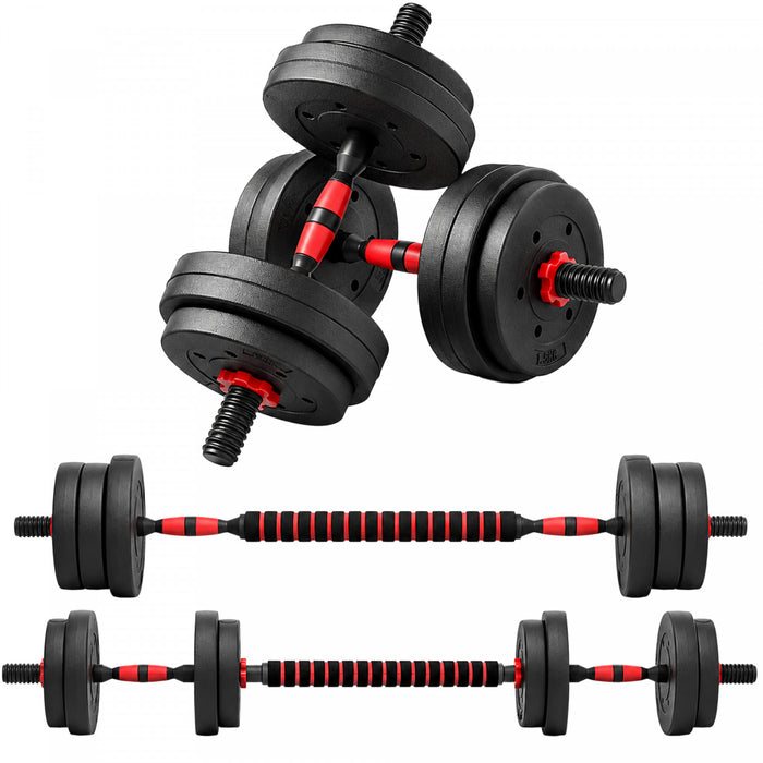 Soozier 33lbs Adjustable Dumbbells Weight Set for Body Fitness