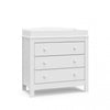 Graco Noah 3 Drawer Chest with Changing Topper - White