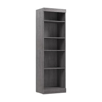 Bestar Pur 25 W Closet Organizer - Bark Grey