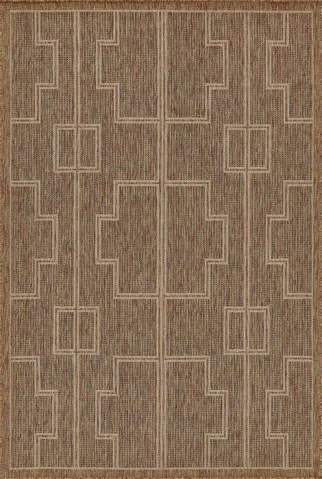 Dune Transitional 6'6\" x 9'0\" Area Rug in Ivory Indoor Area Rug