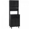 HOMCOM 71\" Kitchen Pantry, Buffet with Hutch, Microwave Stand with Cabinet