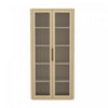 Rivington Modern 38\" Bookcase Cabinet in Natural Oak