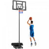 Soozier Portable Basketball Hoop Stand Outdoor, 4.4–10 ft Easy Adjustable