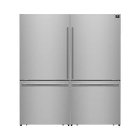 Forno Milano 60-Inch Side-by-Side Refrigerator in Stainless Steel, 34.4 cu.ft - FFFFD1787-60S 
