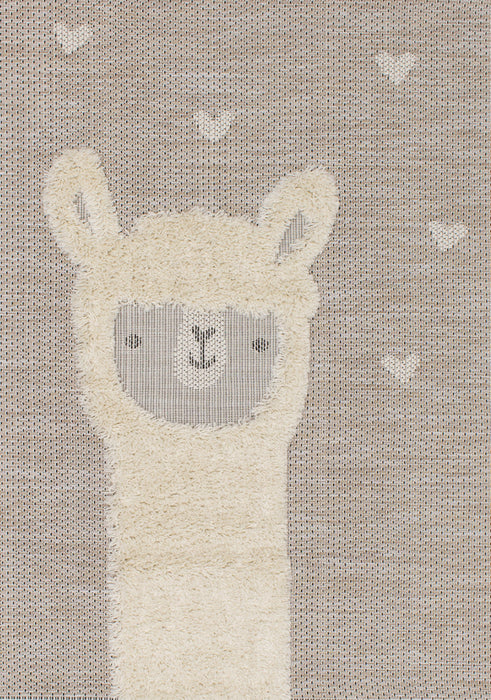 Kids Llama Area Rug - 5'3\" x 7'7\"