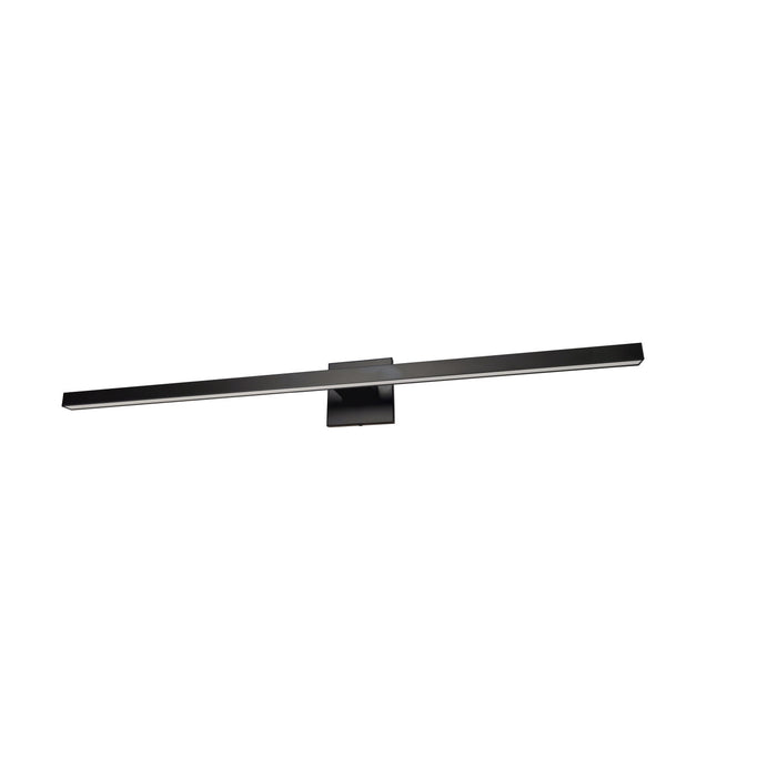 Dainolite Arandel Vanity Light 4\"d 24w LED Matte Black White Acrylic Diffuser Lamp