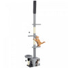 PawHut Floor to Ceiling Cat Tree, 4 Tiers Cat Tower, Adjustable Height 89-100\", Tall Kitty Climbing Tower w/ Scratching Post, Condo, Bed, Perches, Dangling Ball for Indoor Kittens