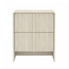 Novara Contemporary 22\" Nightstand in Whitewashed Oak (2-Drawer)