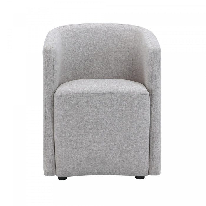 Hearth Contemporary Modern Upholstered Armchair in Light Gray