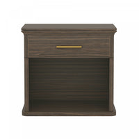 Clifford Traditional Nightstand in Walnut (1-Drawer)