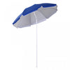 Outsunny 6.7ft Beach Umbrella With Push Button Tilt And Carry Bag, Blue