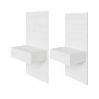 Milano Floating Nightstand Extension Panel Set of 2 | Panneau d'extension et table de nuit Milano
