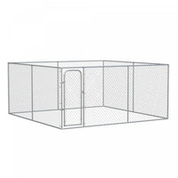 Pawhut 172 Sq. Ft. Dog Playpen Outdoor, Walk-in Dog Run Kennel Puppy Exercise Pen With Galvanized St
