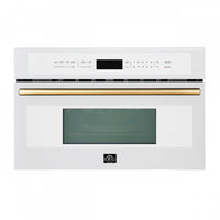 Forno Oliena Espresso White 30-Inch Built-In Microwave, 1.6 cu.ft - FMWDR3093-30WHT 