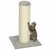 PawHut 30\" Tall Cat Scratching Post, 7.9\" Large Diameter Scratch Post with Natural Sisal Rope and Stable Base, Wooden Cat Scratcher for Indoor Kittens, Light Grey