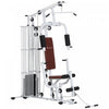 Soozier Multifunction Home Gym Equipment With 100lbs Weight Stack, White