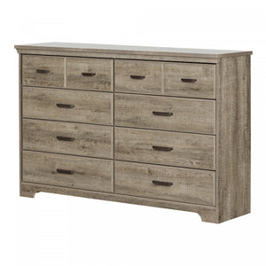 Versa 8-drawer Dresser - Weathered Oak 
