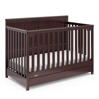 Graco Hadley 5-in-1 Convertible Crib with Drawer - Espresso