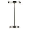 Dainolite Francine Table Lamp 10w Satin Nickel White Acrylic Diffuser
