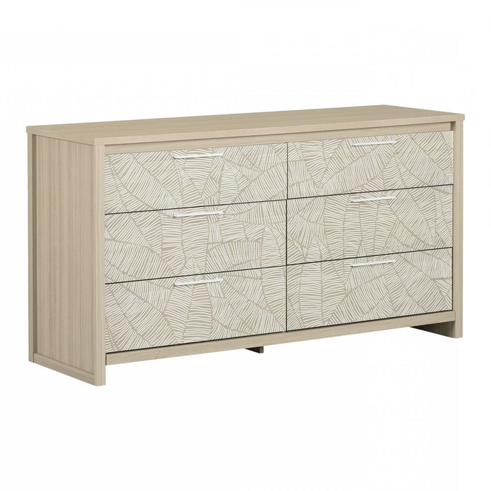 Munich 6-Drawer Dresser - Soft Elm White