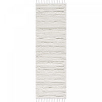 Quinto Cream Waves Shag Area Rug - 2'7
