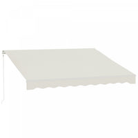 Outsunny 12' X 10' Electric Retractable Awning W/ Remote Controller, Cream