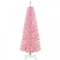 Homcom 6ft Pencil Artificial Christmas Tree With 618 Branch Tips