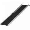 Pawhut 72-inch Portable Folding Dog Ramp For Cars, Trucks, Suvs, Non-slip Pet Ramp For Large Dogs, Aluminum Frame For Up To 198 Lbs