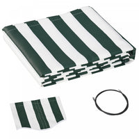Outsunny 11' X 10' Retractable Awning Fabric Replacement Outdoor Sunshade Canopy Awning Cover, Uv Pr