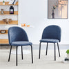 Ethan Ergonomic Dining Chairs Set of 2,Blue Accent Chair