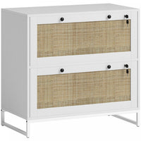 Vinsetto Filing Cabinet for Letters, A4, Legal Size Papers, White