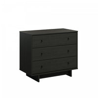 Prepac Finnley 3-Drawer Nightstand - Black Oak