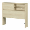 Noah Bookcase Headboard Bleached Oak - South Shore