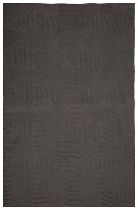 Elion Contemporary Charcoal Washable Rug 8'0\" x 10'0\" Indoor Area Rug