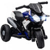 Qaba Kids Motorcycle, 6v Battery Powered Ride On Motorcycle With Music, Horn, Headlights, 3 Wheels Electric Bike For Kids, Gift For Boys & Girls, Blue