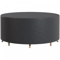 Outsunny Round Outdoor Patio Furniture Cover for Weather Protection, Black