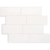Smart Tiles Peel and Stick 4-Sheet 12 x 9 Backsplash - Metro Campagnola