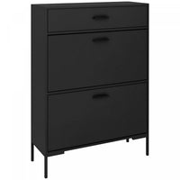 HOMCOM Shoe Storage Cabinet Modern Shoe Storage Organizer with Flip Doors