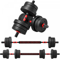Soozier 44lbs Adjustable Dumbbells Weight Set for Body Fitness