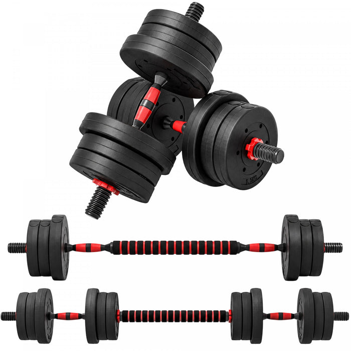 Soozier 44lbs Adjustable Dumbbells Weight Set for Body Fitness
